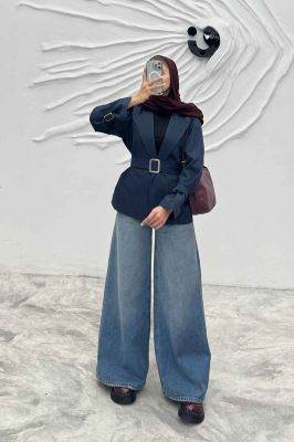 کت اسپرت آستردار دیپلمات سگک دار R