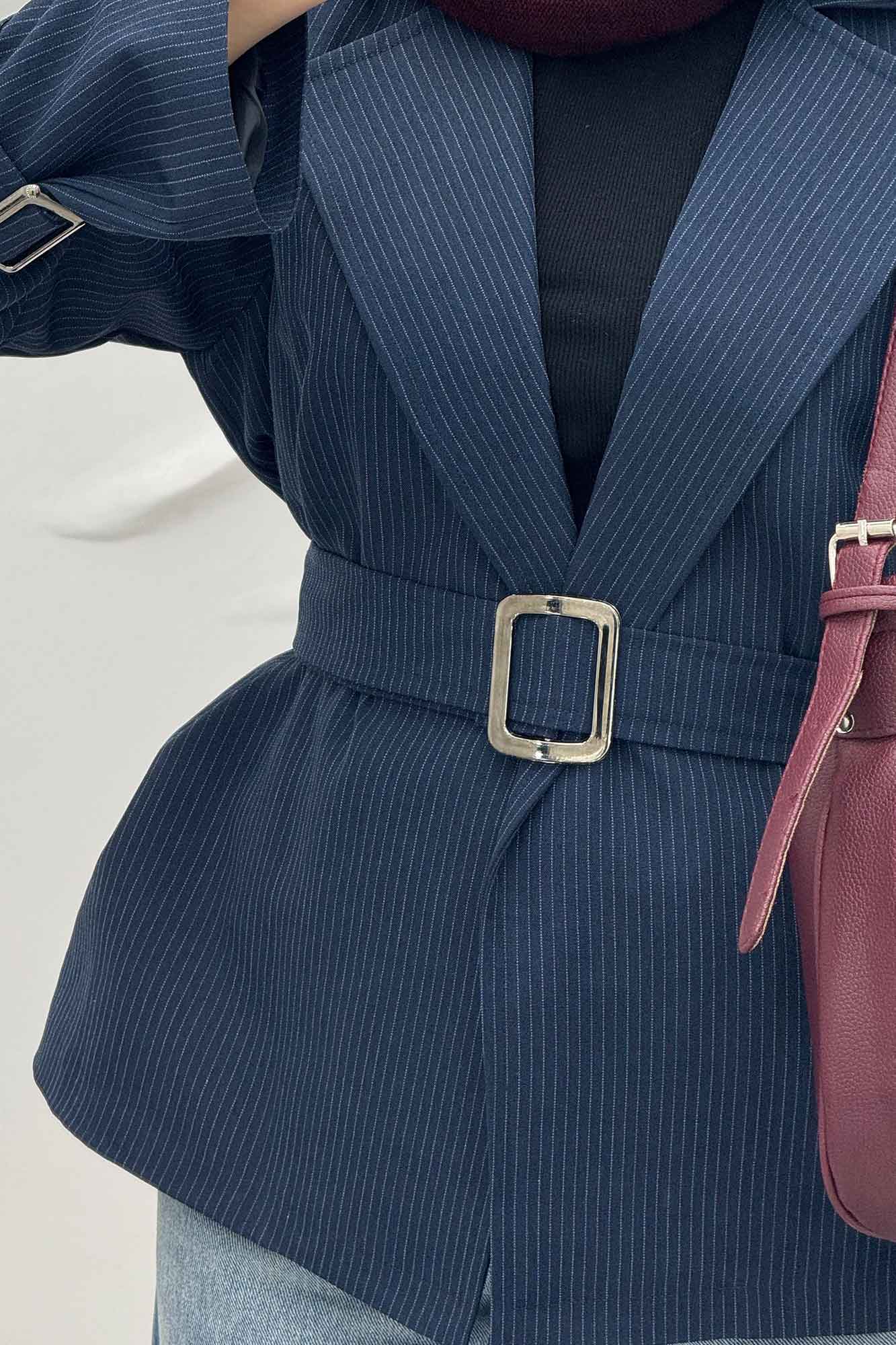 کت اسپرت آستردار دیپلمات سگک دار R