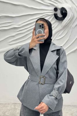 کت اسپرت آستردار دیپلمات سگک دار R