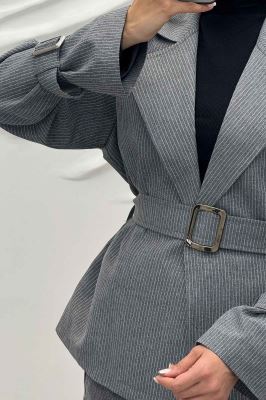 کت اسپرت آستردار دیپلمات سگک دار R