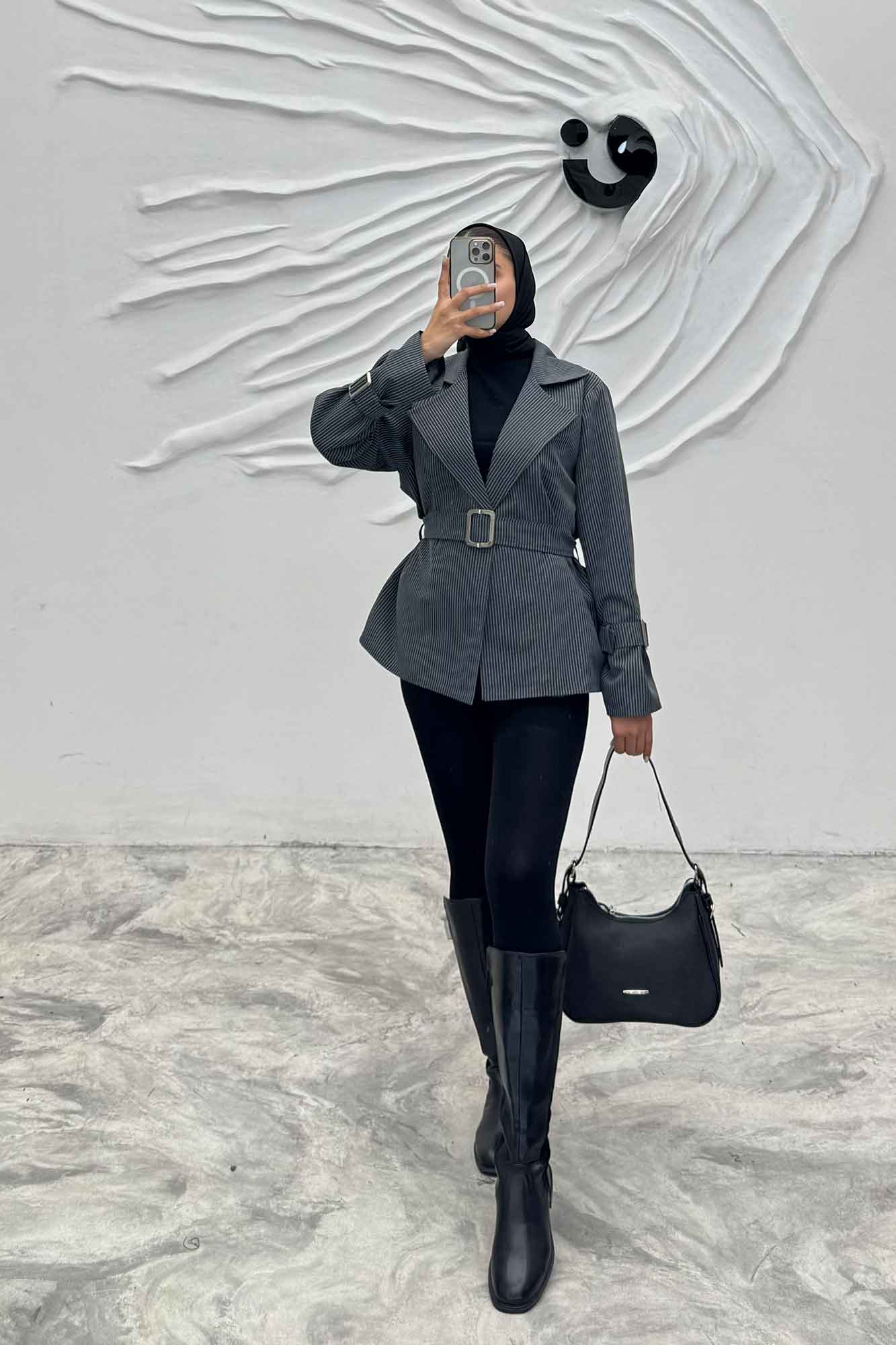 کت اورجینال آستردار دیپلمات سگک دار