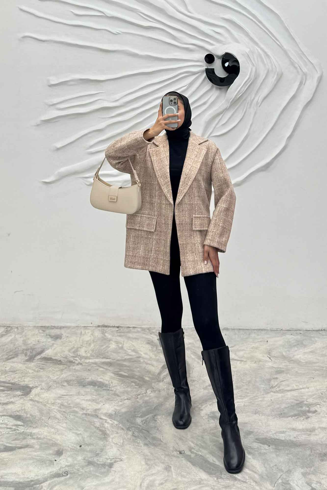 پالتو آستردار لمزور آبرنگی تلما