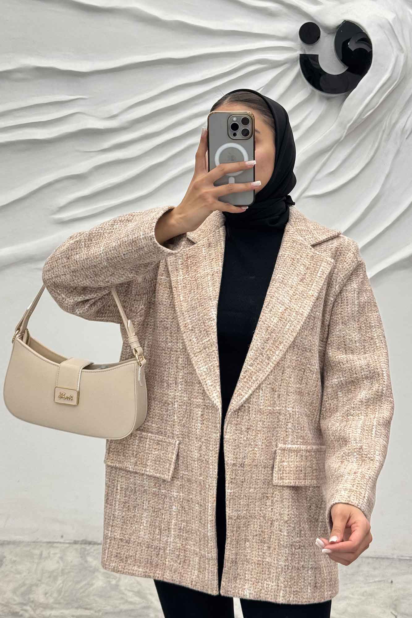 پالتو آستردار لمزور آبرنگی تلما