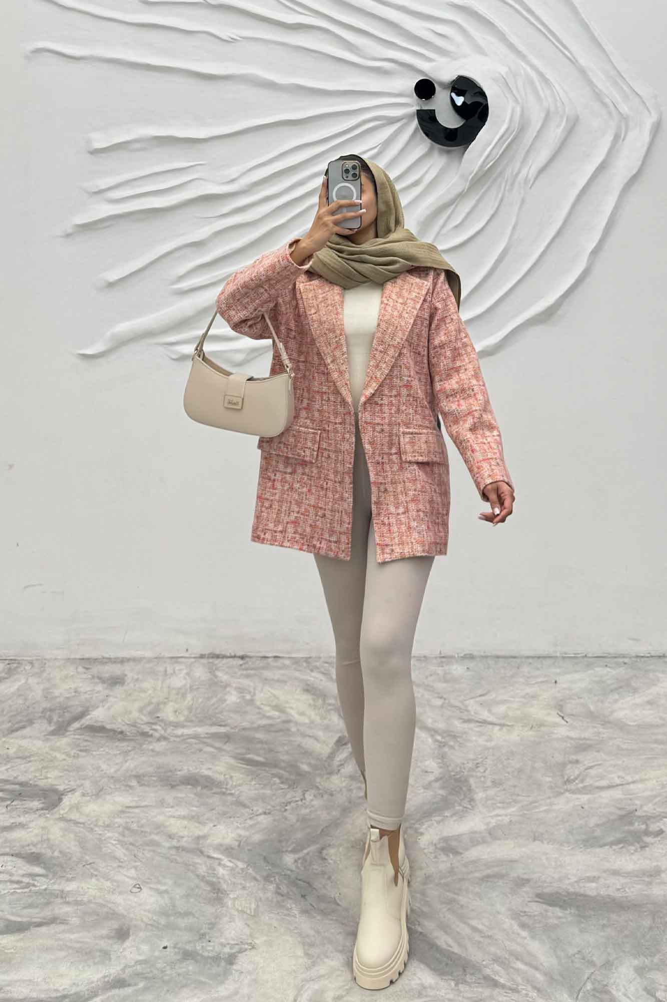 پالتو آستردار لمزور آبرنگی تلما