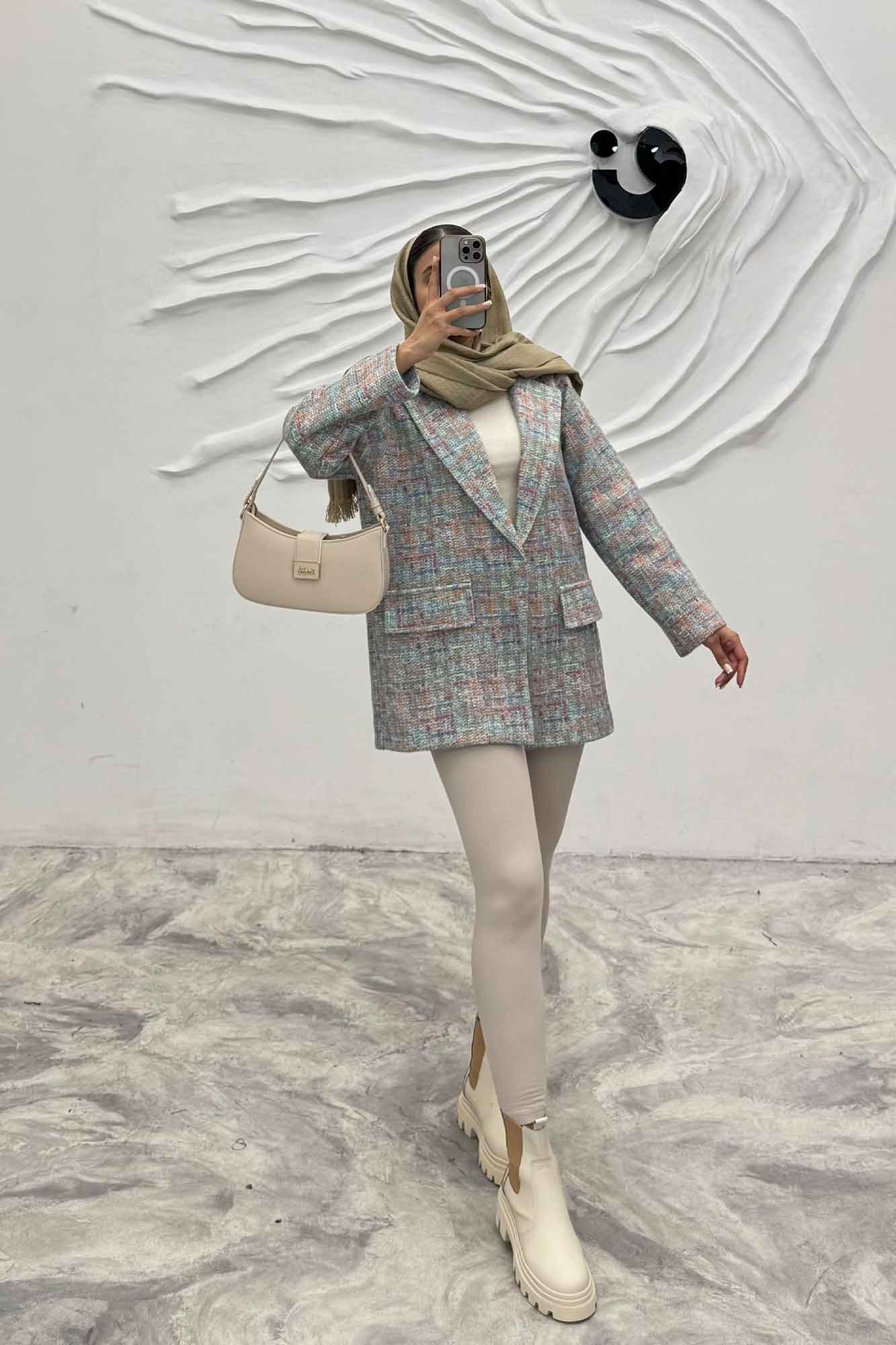 پالتو آستردار لمزور آبرنگی تلما