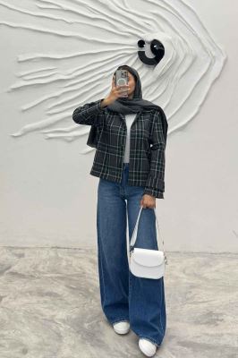 کت پشمی طرح دار R