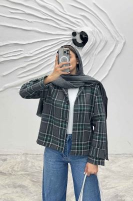 کت پشمی طرح دار R