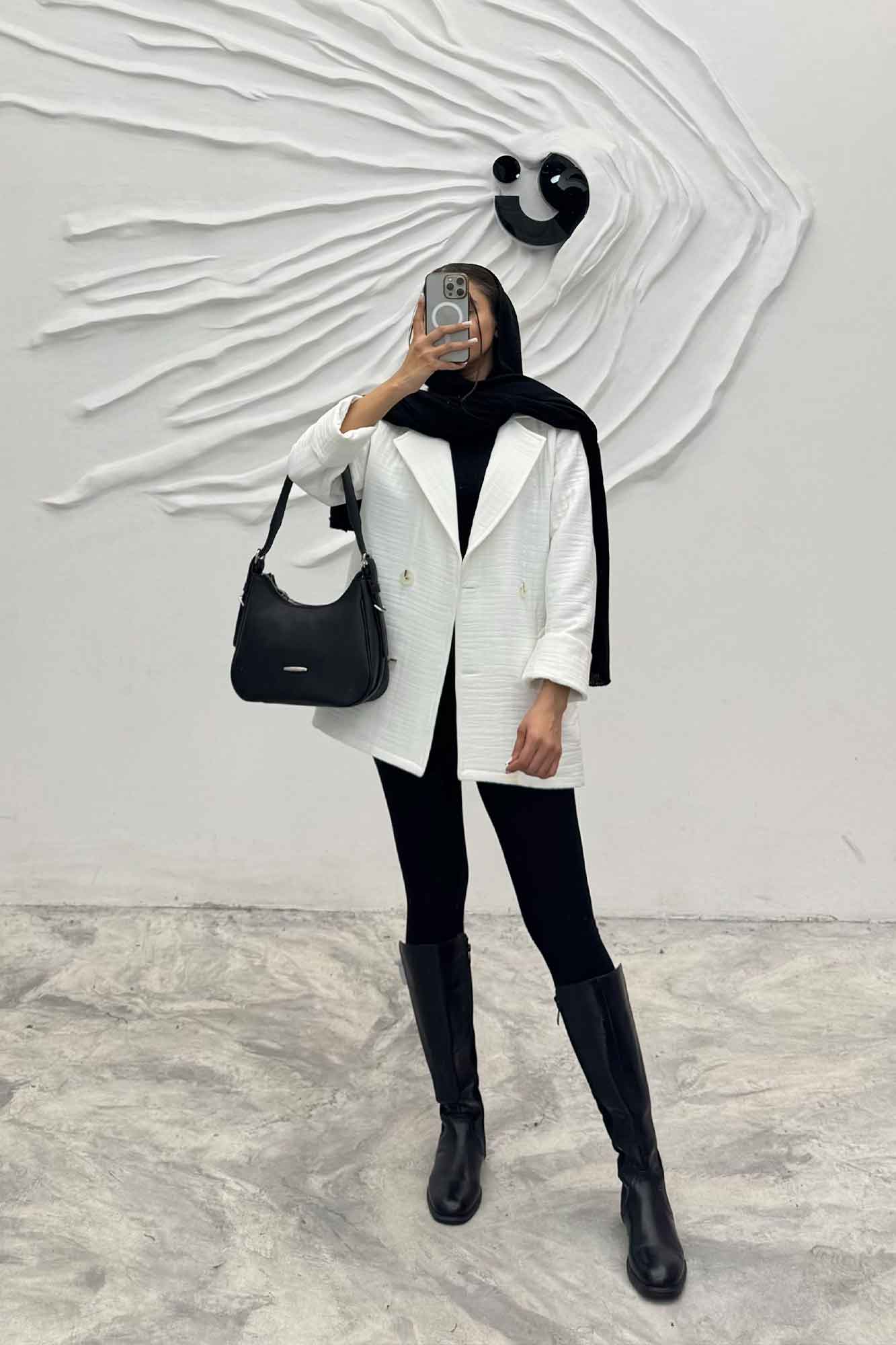 مانتو پاییزه فیتیله چهار دکمه نگین