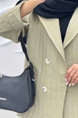 مانتو پاییزه فیتیله چهار دکمه نگین