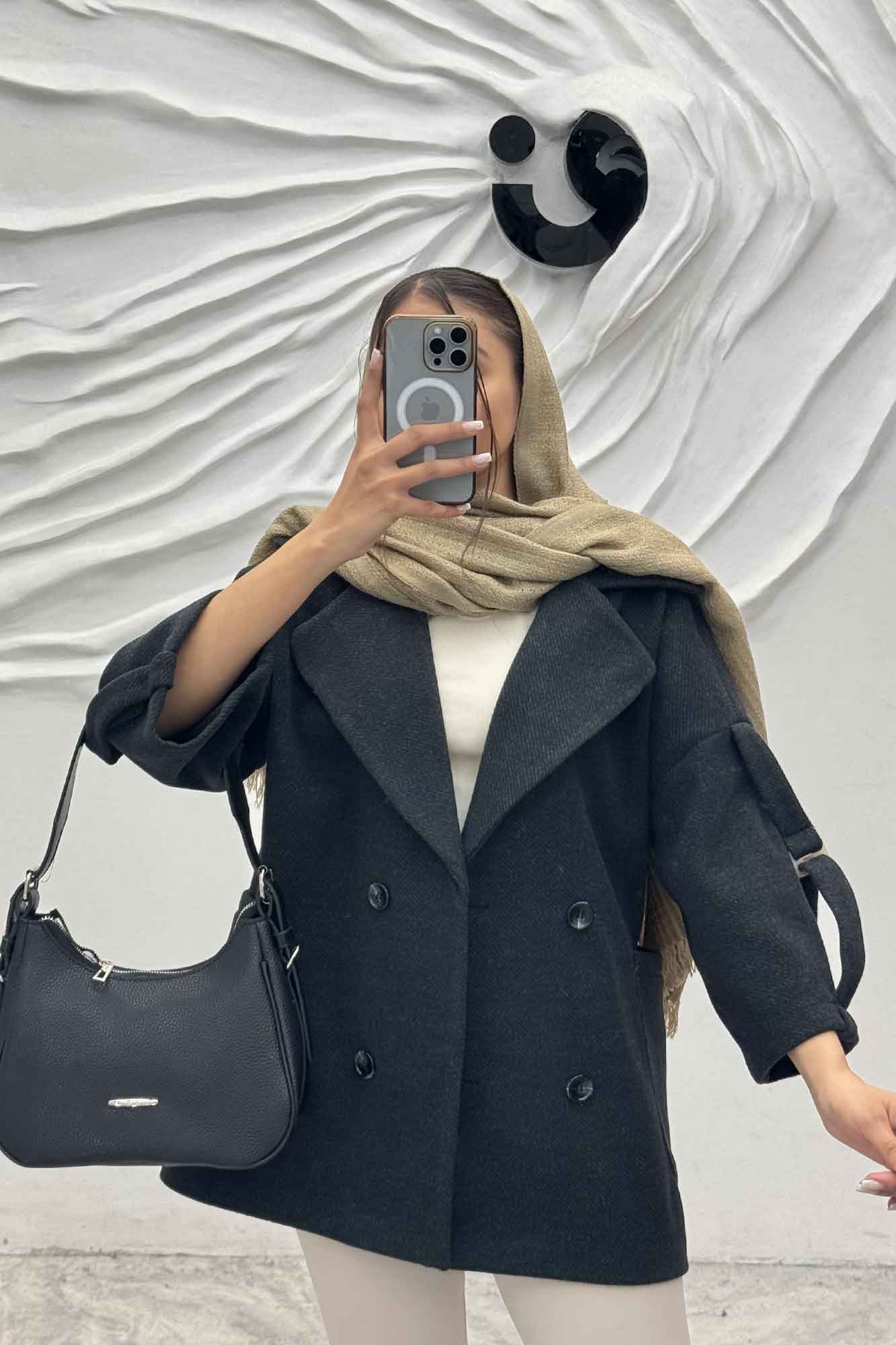 کت آستین سگک دار فوتر جناقی