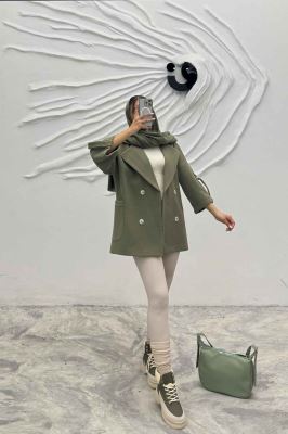 کت آستین سگک دار فوتر جناقی