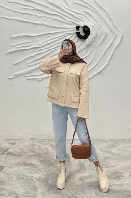 کت چهار در جیب فیتیله زنبوری ملکا