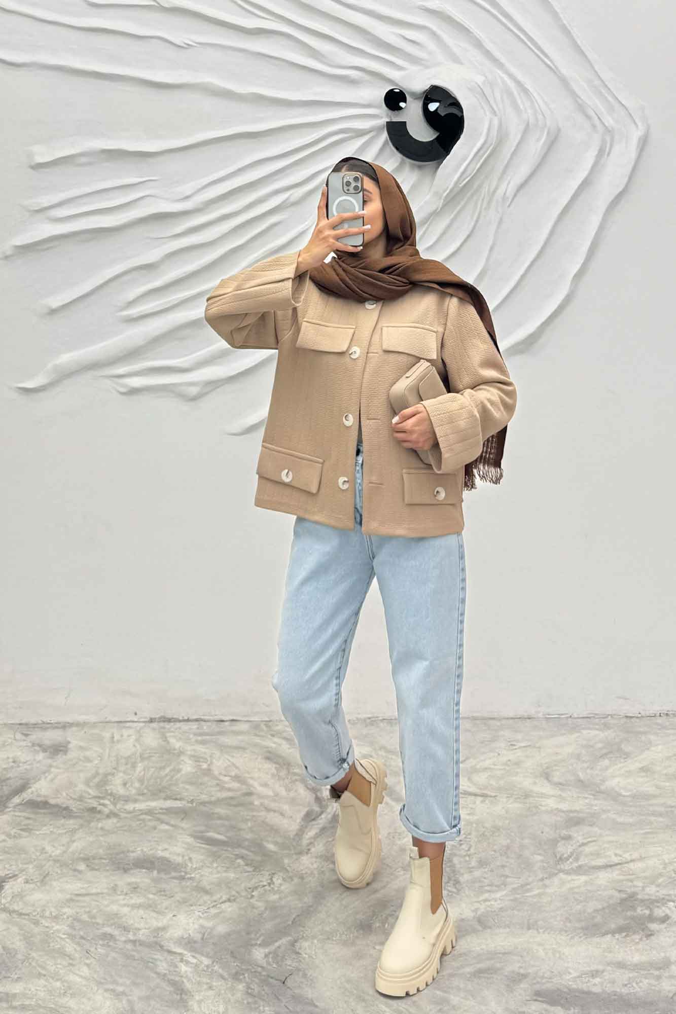 کت چهار در جیب فیتیله زنبوری ملکا