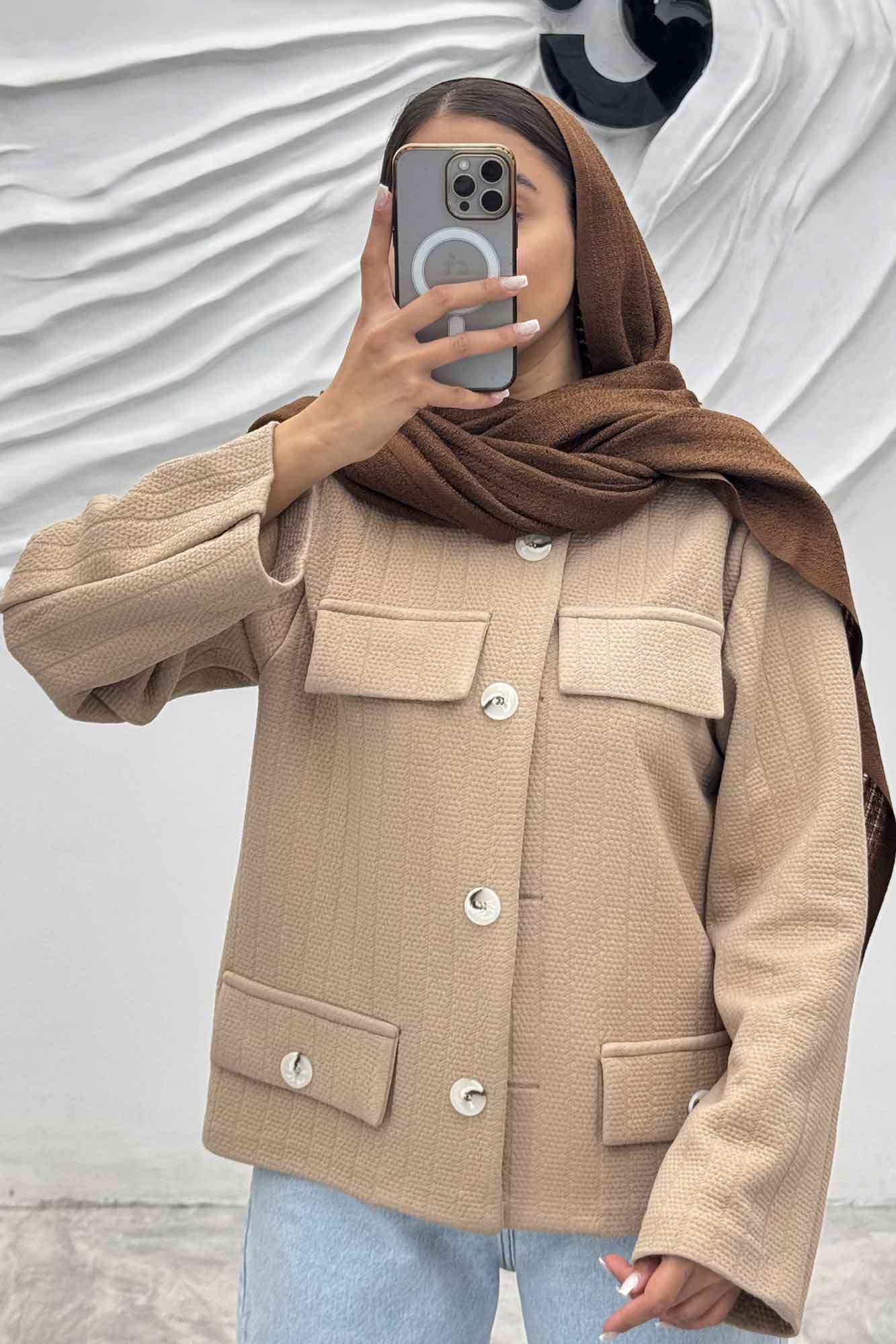 کت چهار در جیب فیتیله زنبوری ملکا