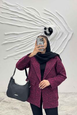 پالتو توییت پشمی  دو جیب پاکتی آنیدا