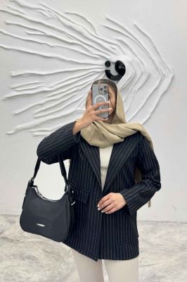 پالتو توییت پشمی  دو جیب پاکتی آنیدا