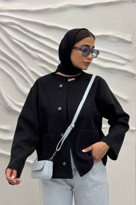 کت یقه گرد دو جیب هلال فوتر روژیا