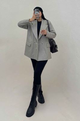 کت فوتر کجراه آستردار زمرد