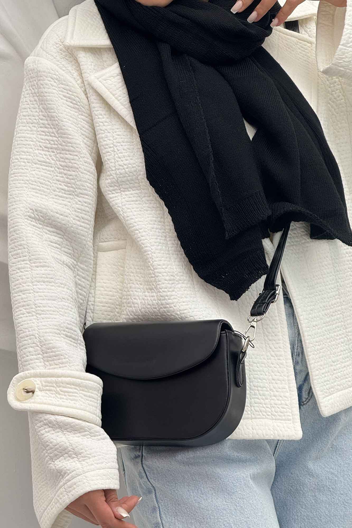 کت کوتاه مینیمال فیتیله زنبوری