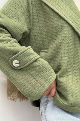 کت کوتاه مینیمال فیتیله زنبوری