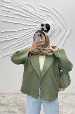 کت کوتاه مینیمال فیتیله زنبوری