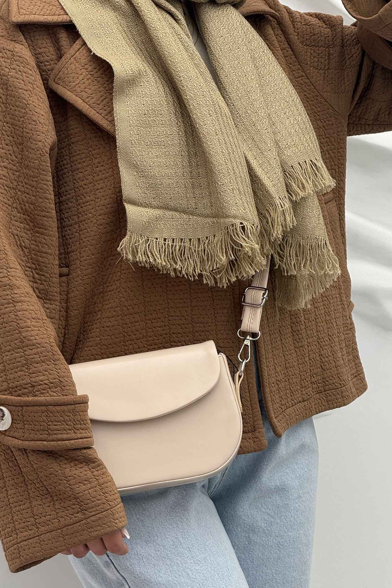 کت کوتاه مینیمال فیتیله زنبوری