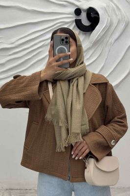 کت کوتاه مینیمال فیتیله زنبوری