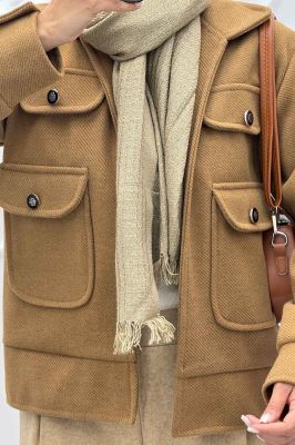 شکت زنانه فوتر جناقی چهار جیب