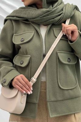 شکت زنانه فوتر جناقی چهار جیب