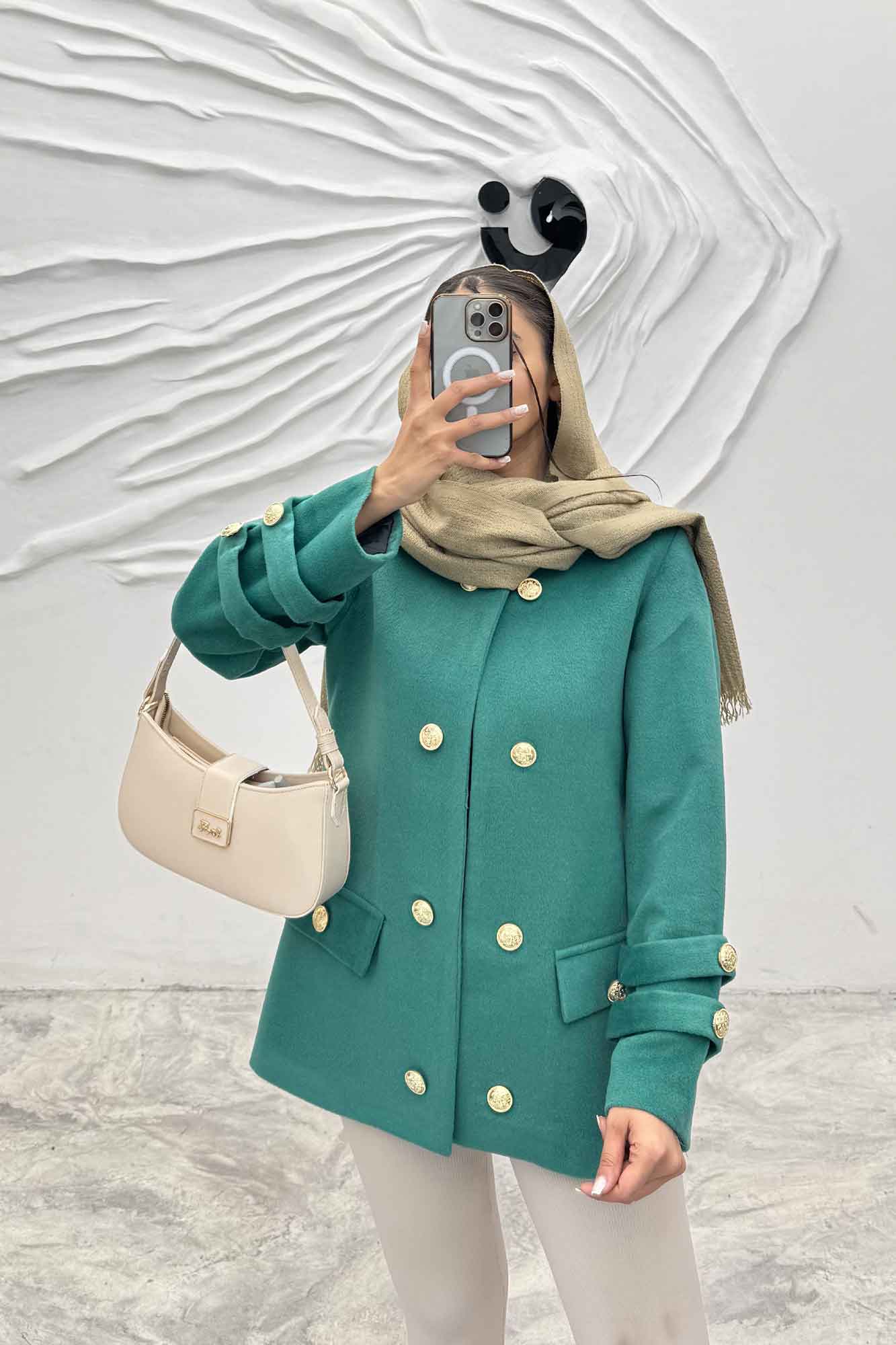 کت فوتر آستر دار آستین طنابی