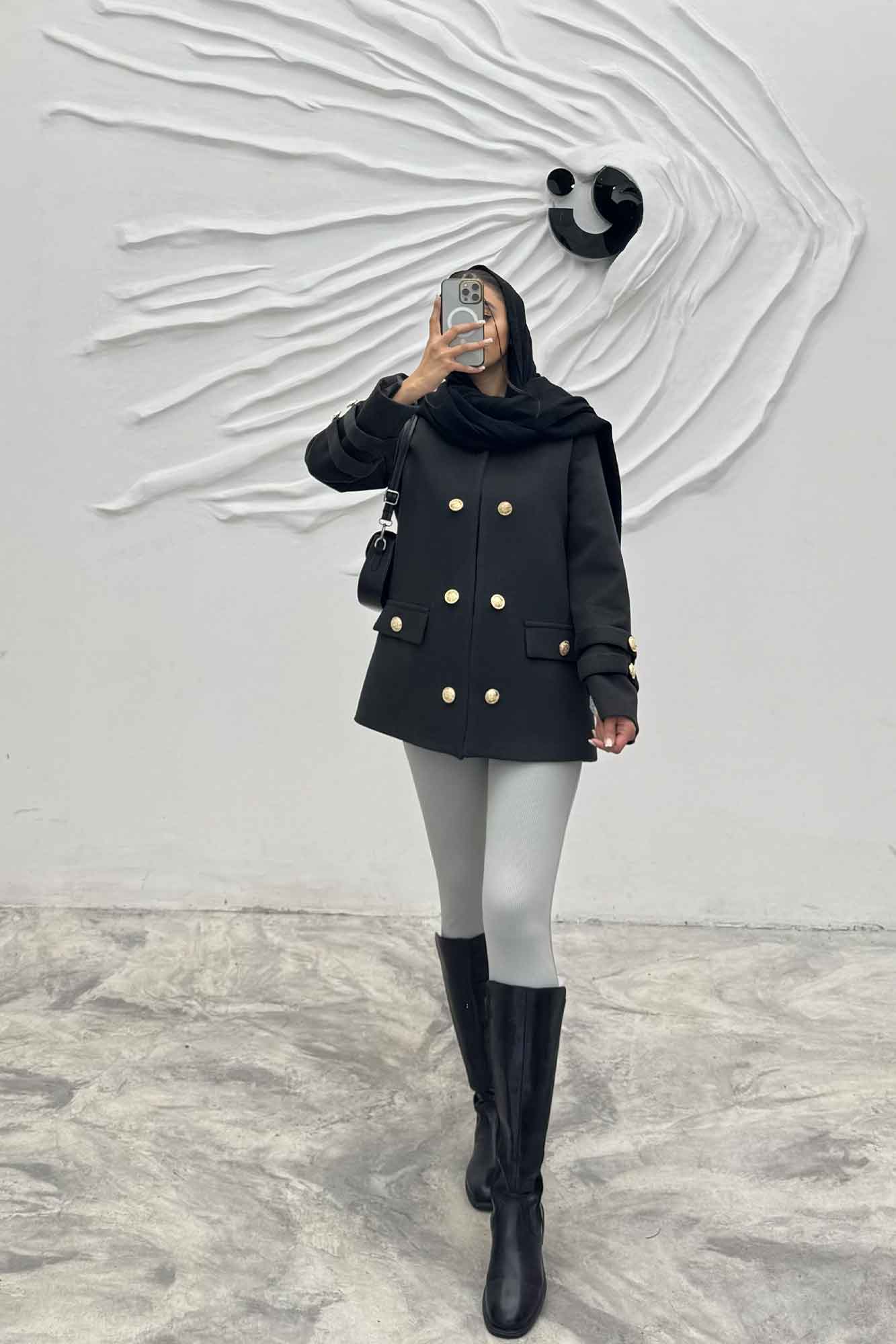 کت فوتر آستر دار آستین طنابی