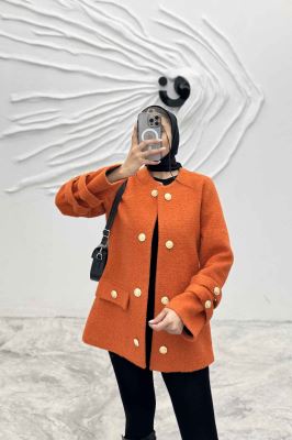 کت فوتر آستر دار آستین طنابی