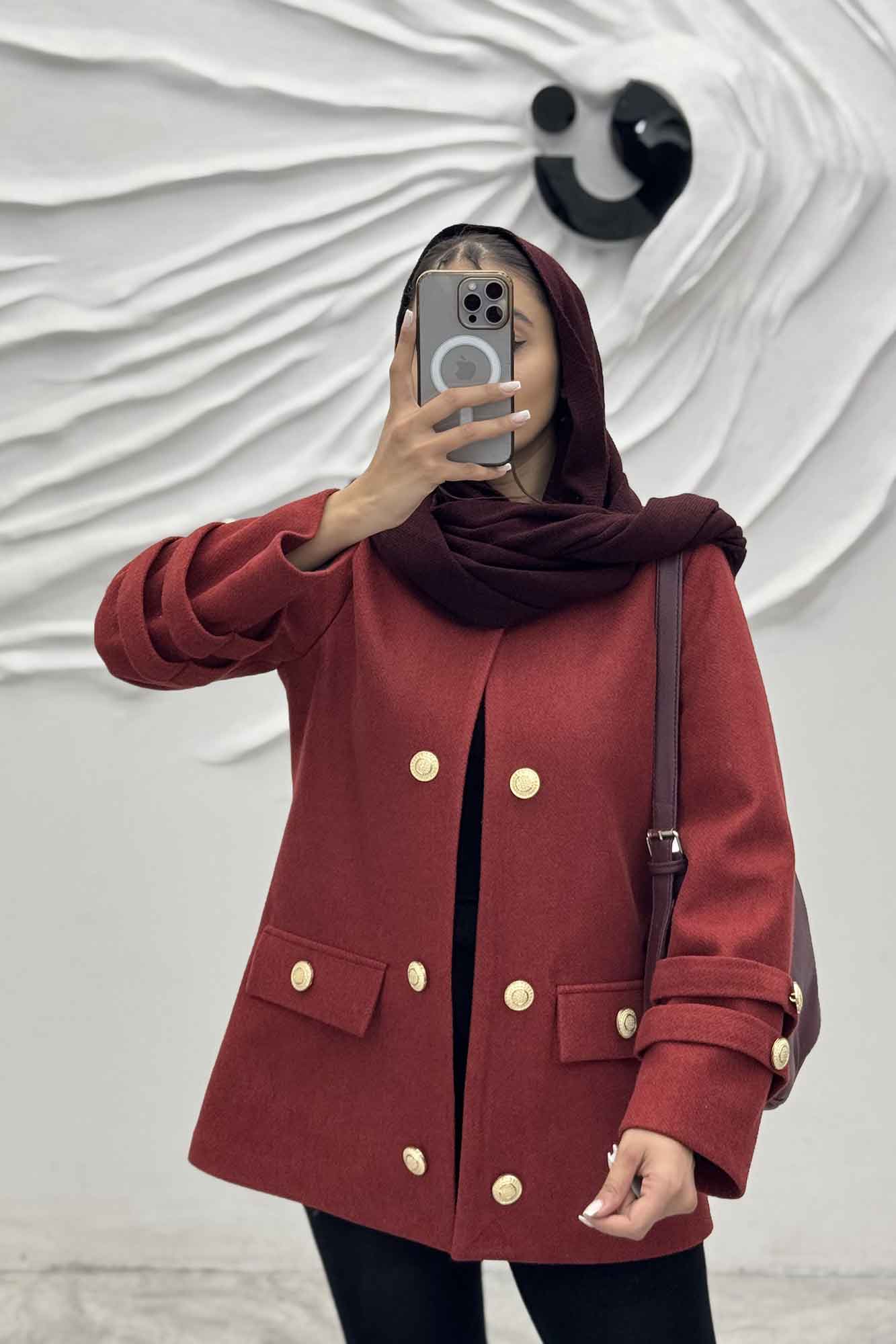 کت فوتر آستر دار آستین طنابی