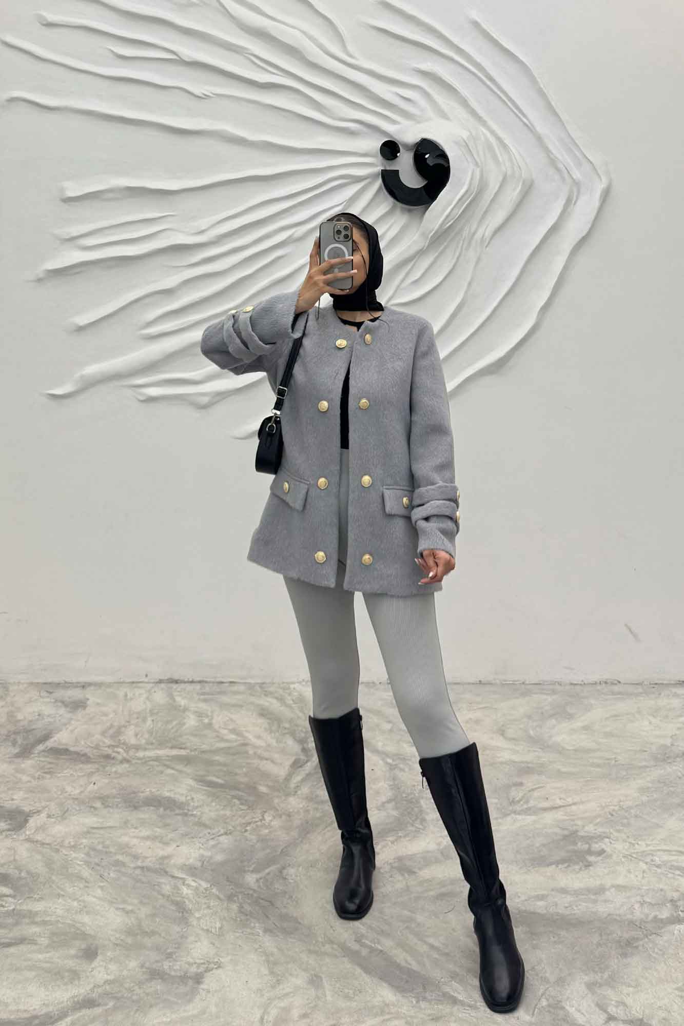 کت فوتر آستر دار آستین طنابی