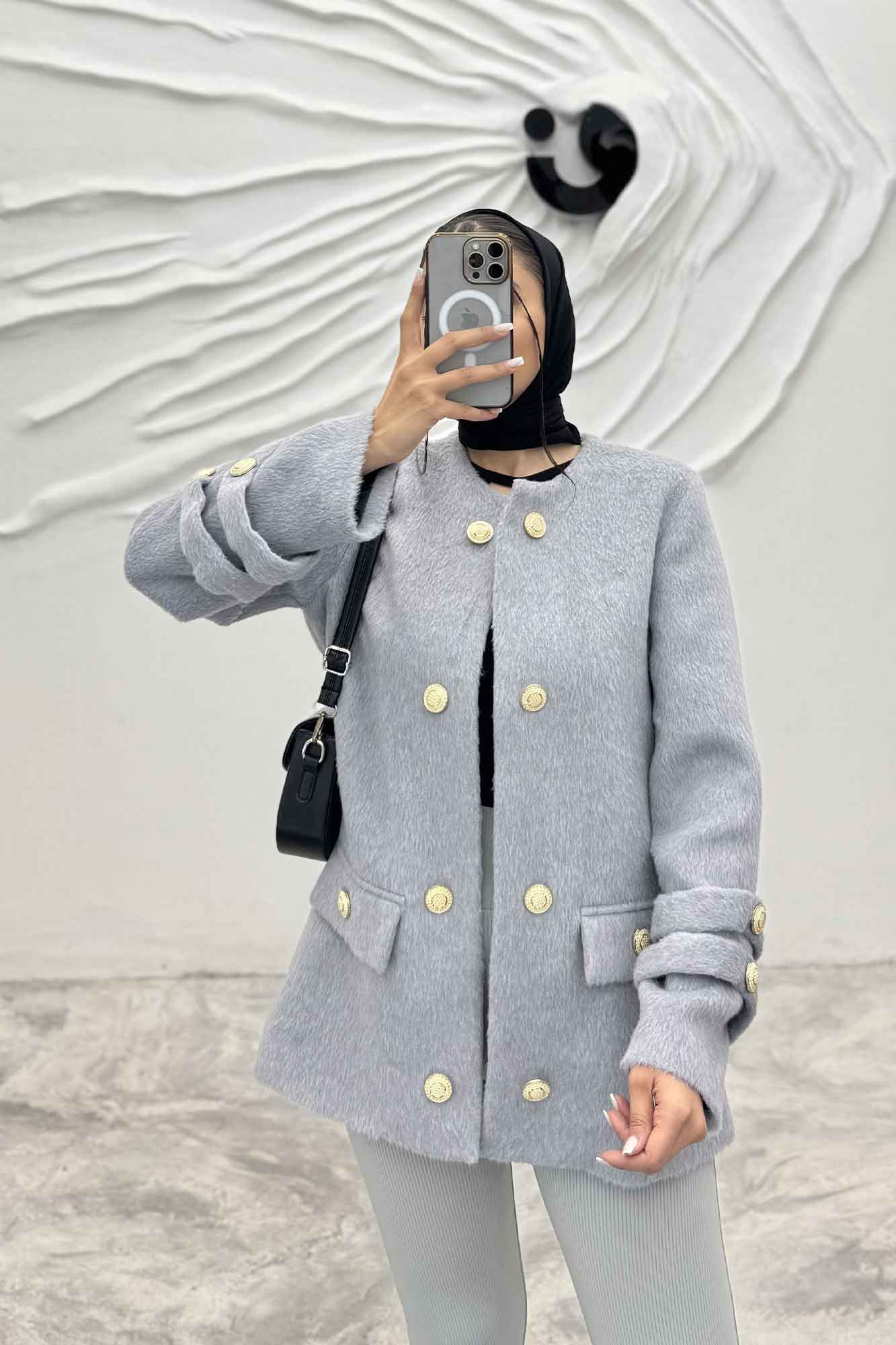 کت فوتر آستر دار آستین طنابی