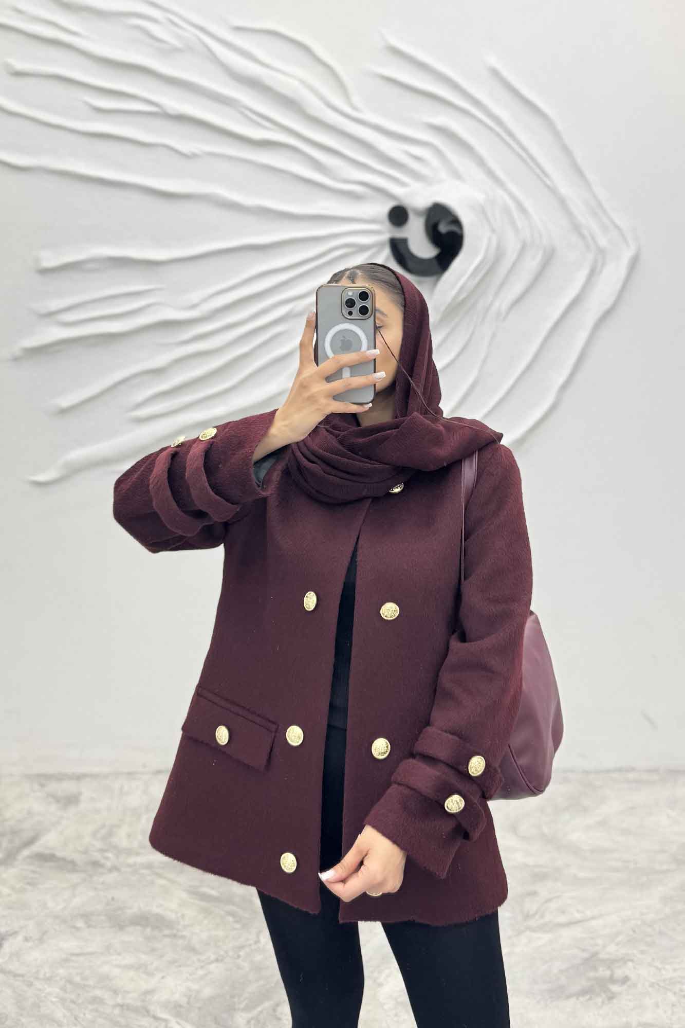 کت فوتر آستر دار آستین طنابی