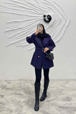 کت فوتر آستر دار چهار دکمه