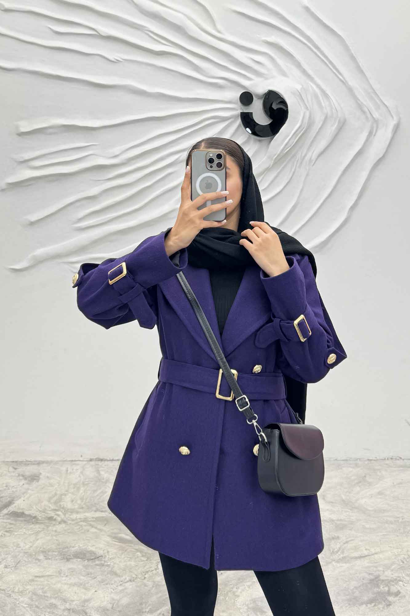 کت فوتر آستر دار چهار دکمه