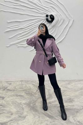 کت فوتر آستر دار چهار دکمه