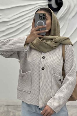 کت لمزور بیسکویتی یقه سه سانت آلیس