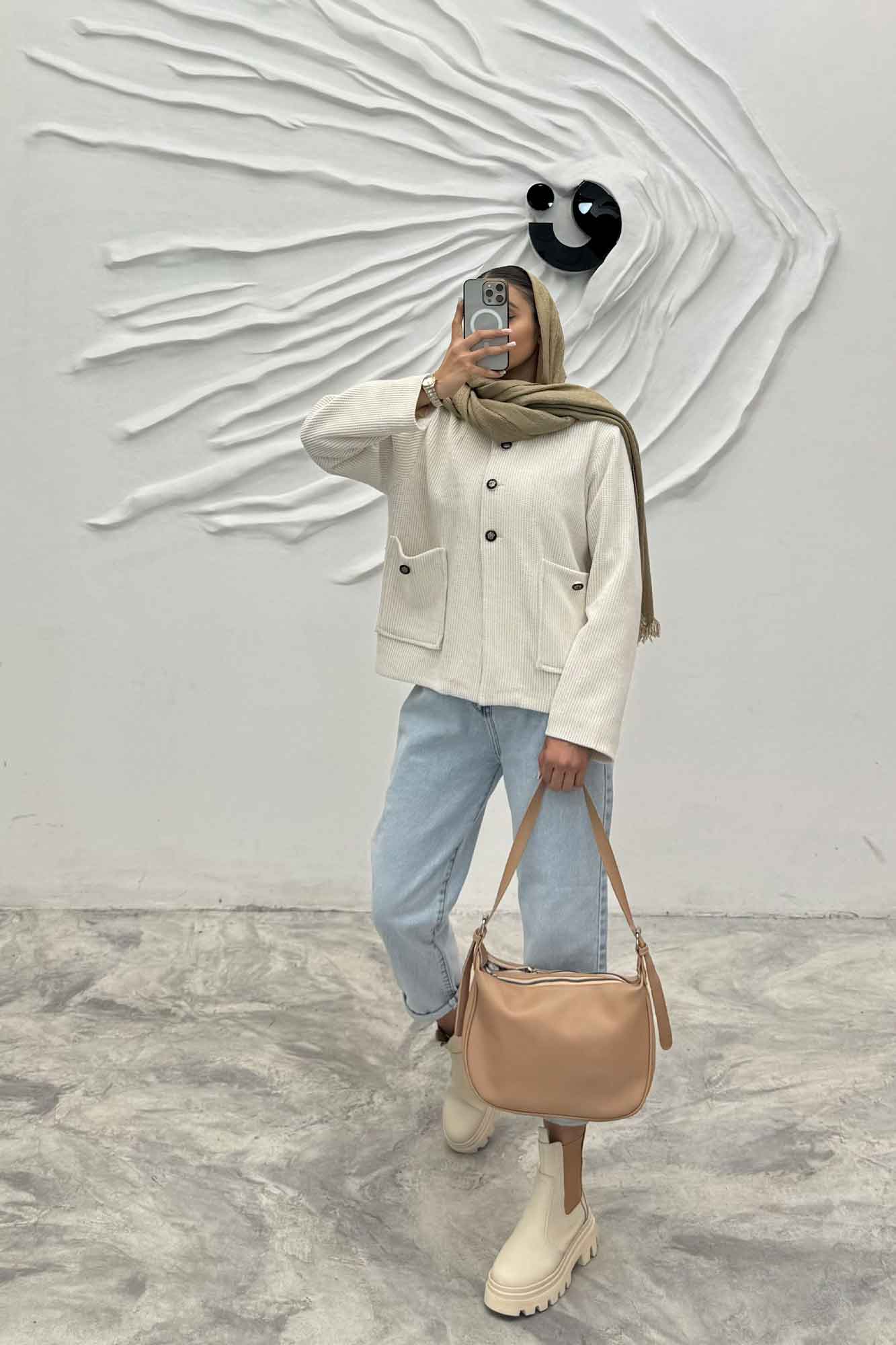 کت لمزور بیسکویتی یقه سه سانت آلیس