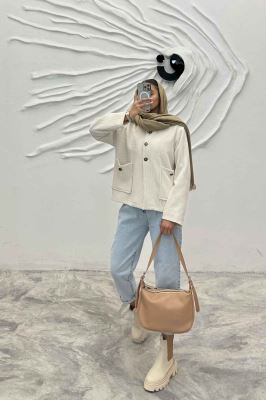 کت لمزور بیسکویتی یقه سه سانت آلیس