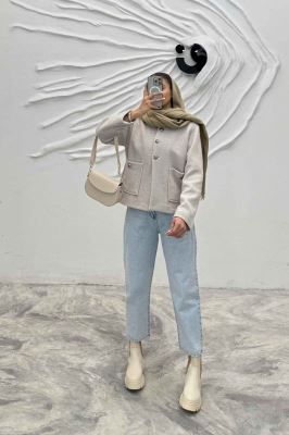 کت لمزور یقه سه سانت سه دکمه ZOYI