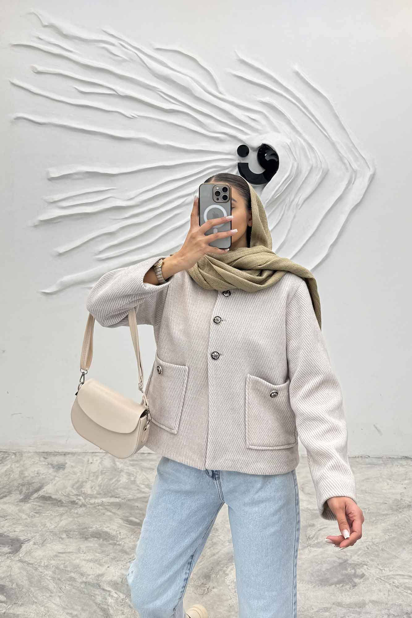 کت لمزور یقه سه سانت سه دکمه ZOYI