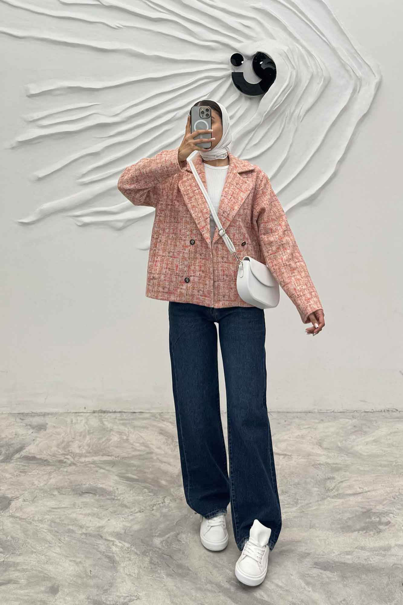 کت چهار دکمه لمزور آبرنگی پری