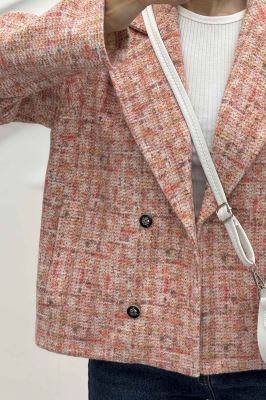 کت چهار دکمه لمزور آبرنگی پری