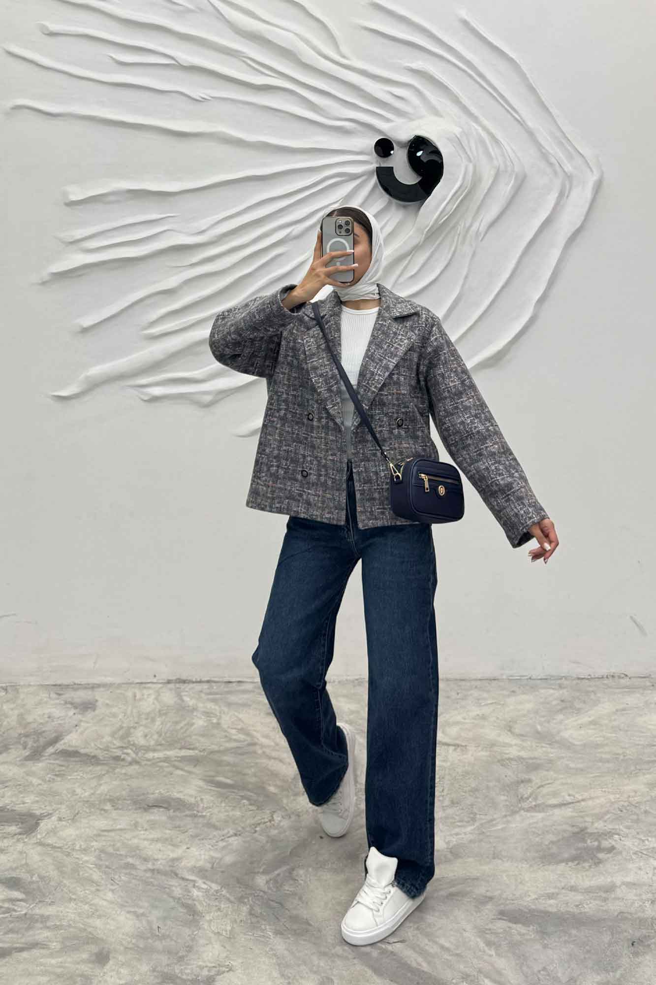 کت چهار دکمه لمزور آبرنگی پری