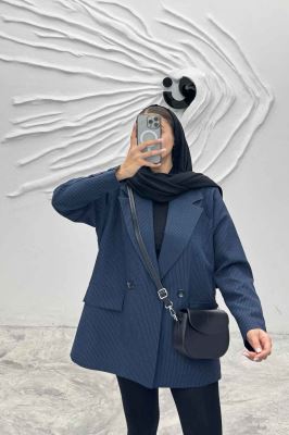 مانتو پاییزه آستردار دیپلمات دو دکمه