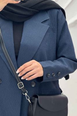 مانتو پاییزه آستردار دیپلمات دو دکمه