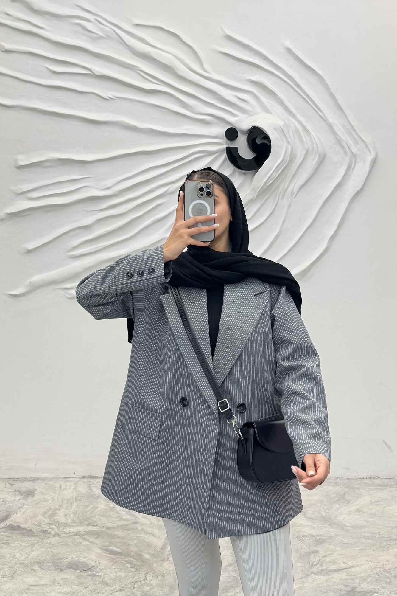 مانتو پاییزه آستردار دیپلمات دو دکمه